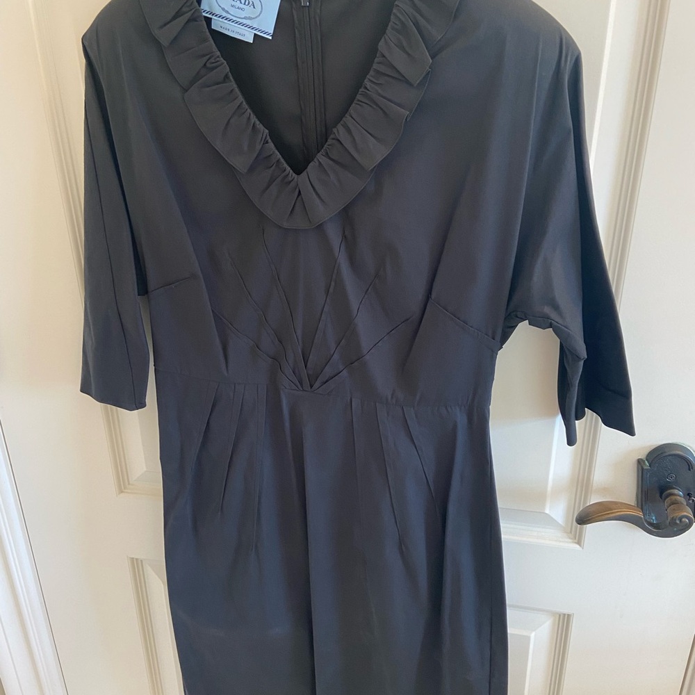 Prada Black Midi Dress